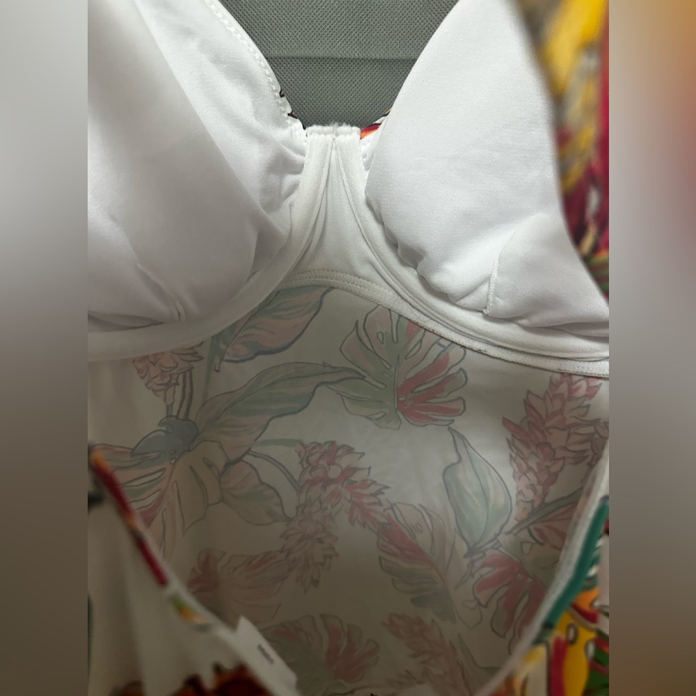 Mynah Underwire Tropical Tankini Top size 16W - Picture 6 of 9